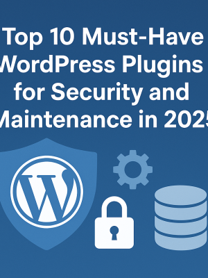 Top 10 Must-Have WordPress Plugins for Security and Maintenance in 2025