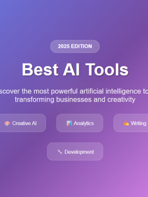 The Ultimate List of the Best AI Tools by Category in 2025