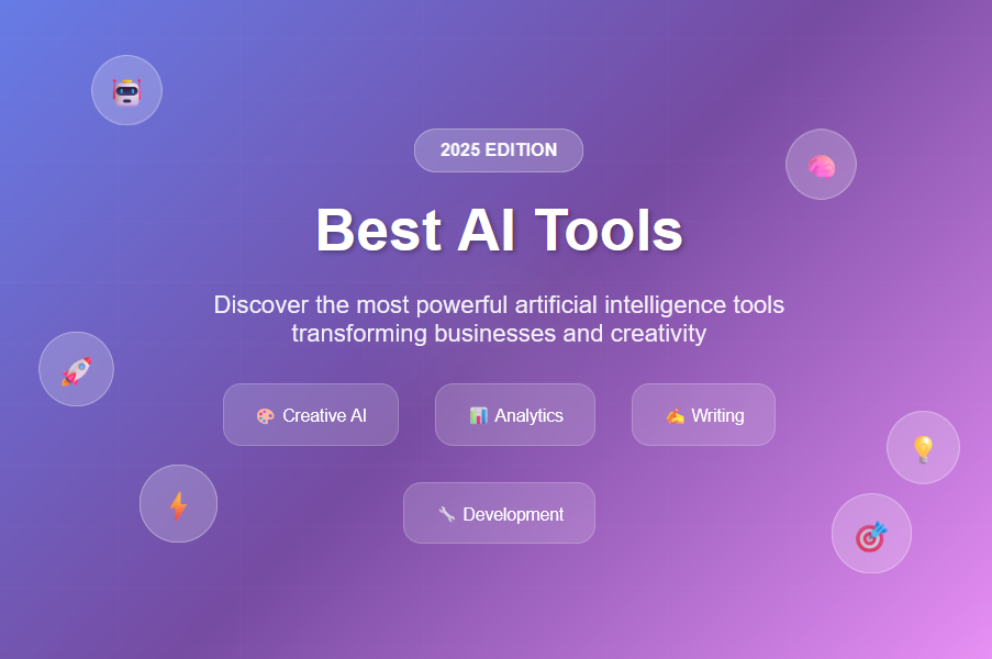 The Ultimate List of the Best AI Tools by Category in 2025