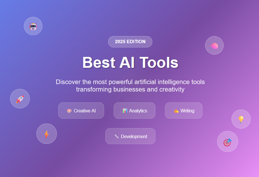 The Ultimate List of the Best AI Tools by Category in 2025