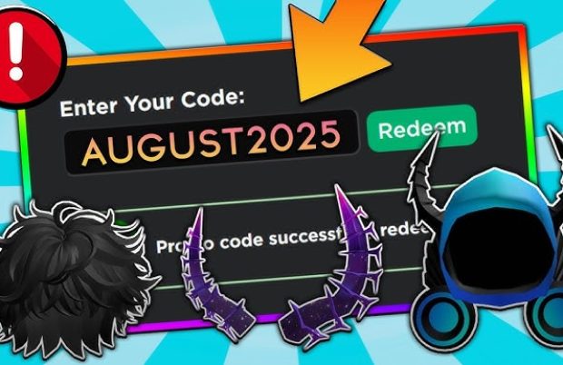 Roblox Codes August 2025 – Redeem Free Items, Skins & Accessories
